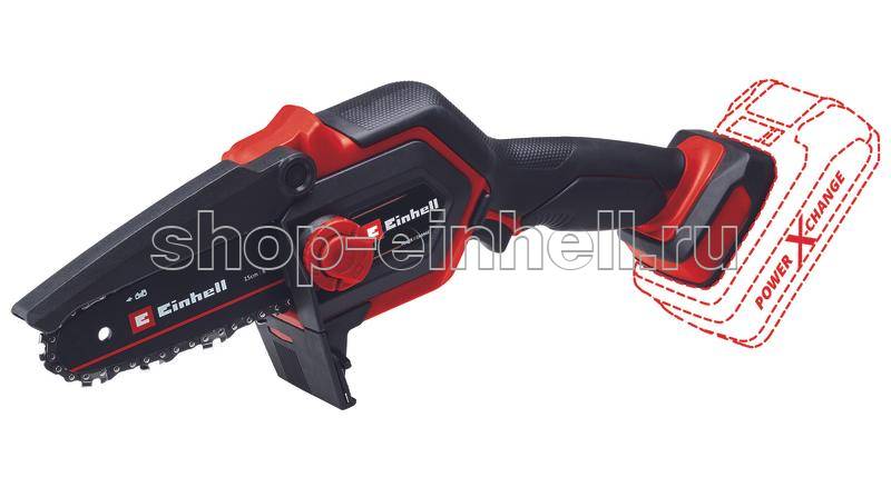 Пила цепная аккумуляторная Einhell GE-PS 18/15 LI BL-SOLO 4600040_u